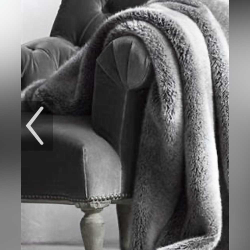Luxury at its finest…ultra plush, thick and gorgeous silver/gray faux fur throw!